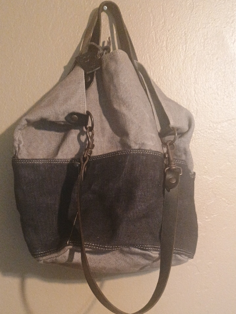 Tampico Made in France Brown Canvas Tote